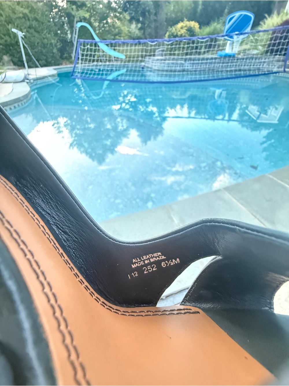 Tory Burch Black Peep-Toe leather women’s high heels shoes size 6.5 - Picture 8 of 8